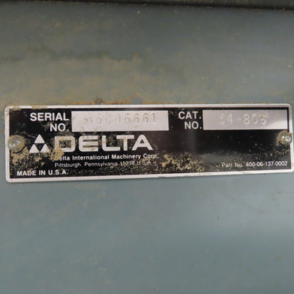 Delta 34-806 10" Unisaw 5HP 230/460V 3Ph 3450RPM Tilting Arbor Table Saw