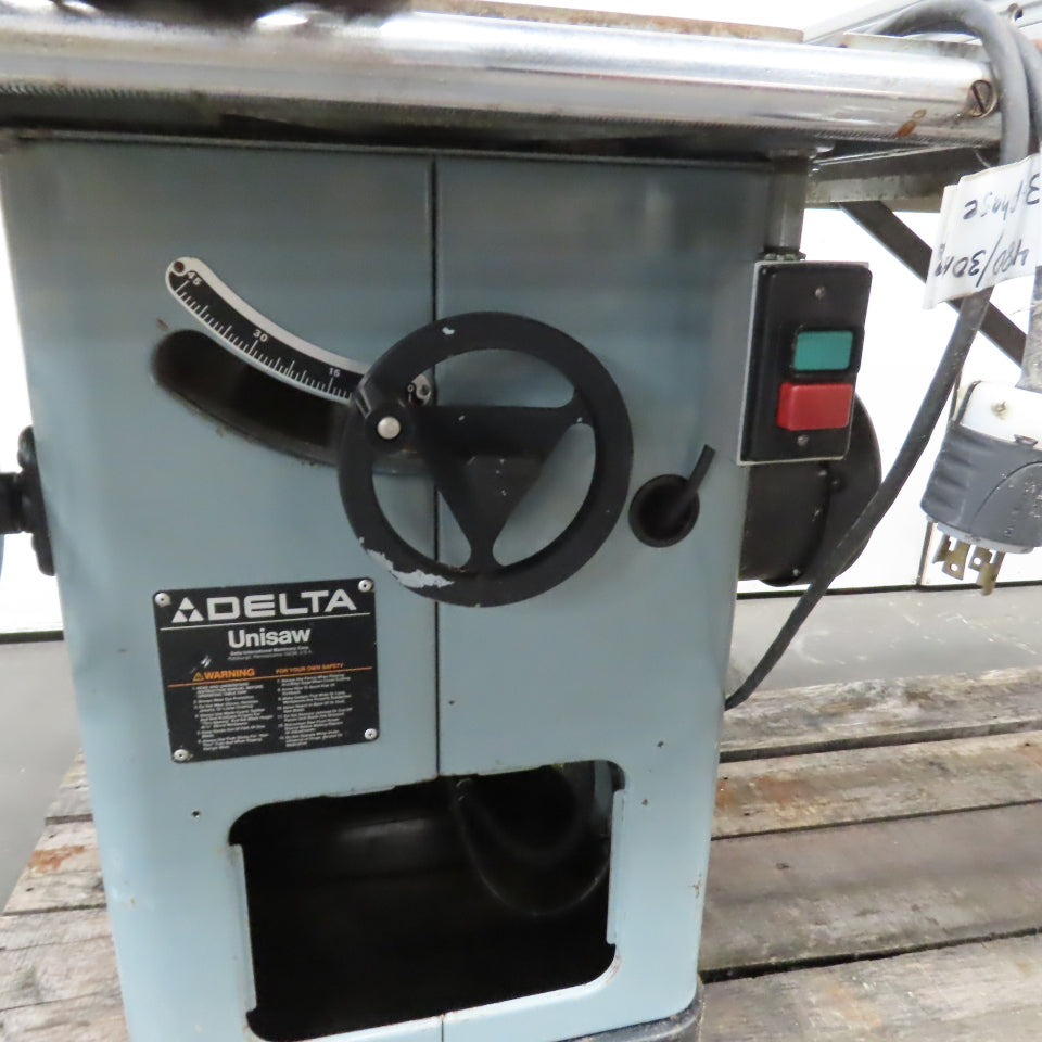 Delta 34-806 10" Unisaw 5HP 230/460V 3Ph 3450RPM Tilting Arbor Table Saw