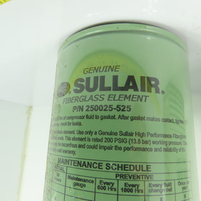 Sullair 250025-525 Oil Filter Element Replacement
