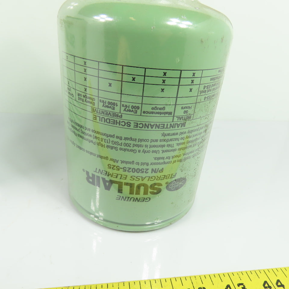 Sullair 250025-525 Oil Filter Element Replacement