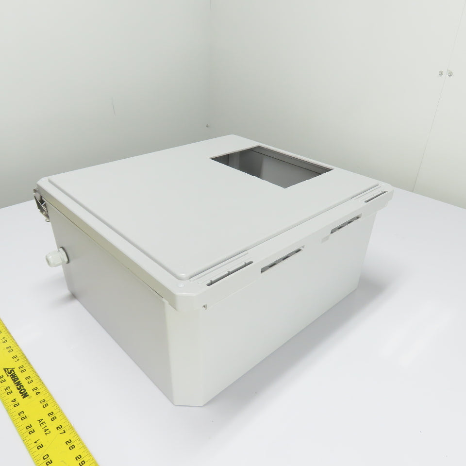 Stahlin DS161408HPL 16" x 14" x 8" Fiberglass Electrical Control Panel Enclosure