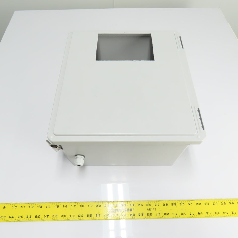 Stahlin DS161408HPL 16" x 14" x 8" Fiberglass Electrical Control Panel Enclosure