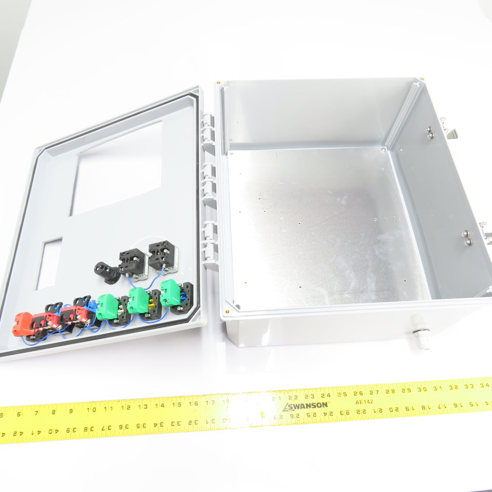 Integra 16" x 14" x 8" Fiberglass Electrical Control Panel Enclosure
