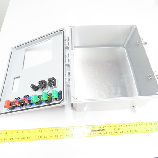 Integra 16" x 14" x 8" Fiberglass Electrical Control Panel Enclosure