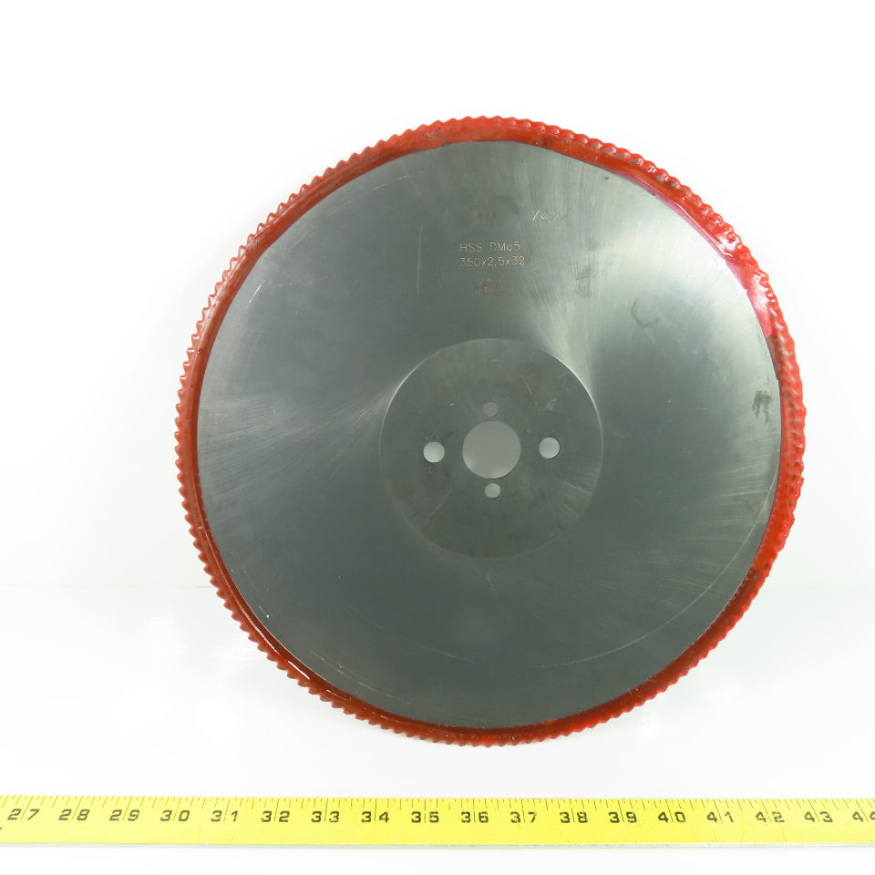 350x2.5x32 HSS DMo5 Cold Saw Blade 350mm x 2.5mm x 32mm