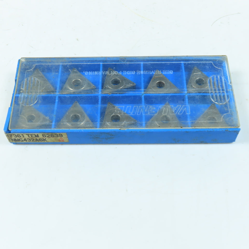 Valenite TNMG432A6K Carbide Turning Insert Lot Of 10