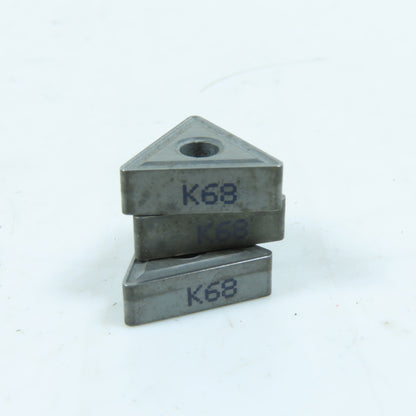 Kennametal TNMG332 K68 Carbide Turning Insert Lot of 3
