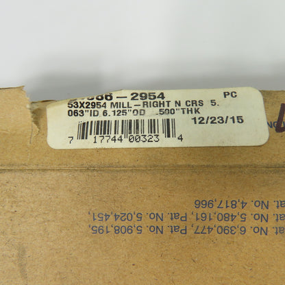 Garlock 21086-2954 Klozure Oil Seal 5.063" ID 6.125" OD .500" THK