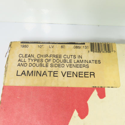 SystiMatic 1950 10" 60T Carbide Tipped Saw Blade .085/.131