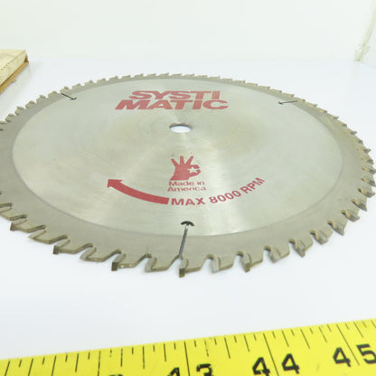 SystiMatic 1950 10" 60T Carbide Tipped Saw Blade .085/.131