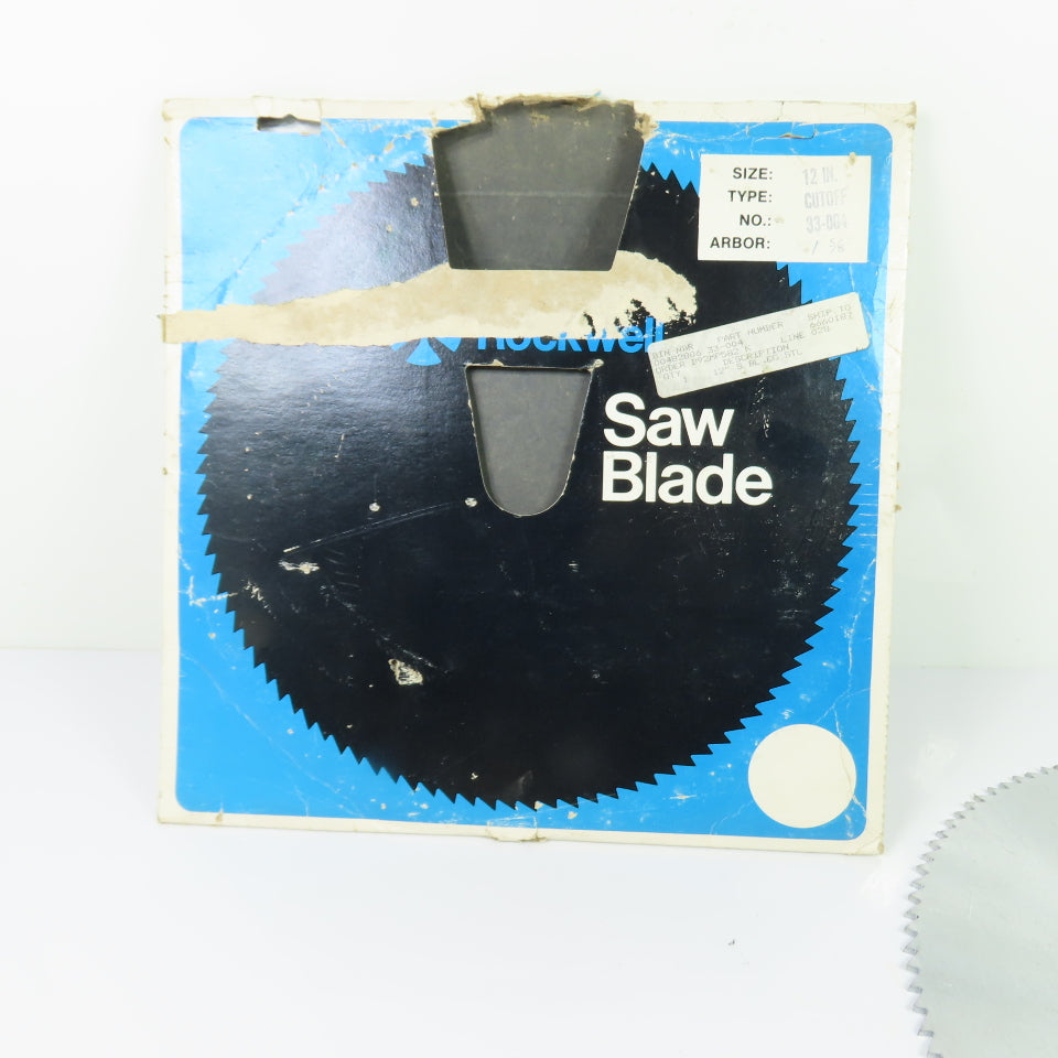 Rockwell 33-004 12" Cross Cut Blade 4000 RPM 1" 5/8" Arbor