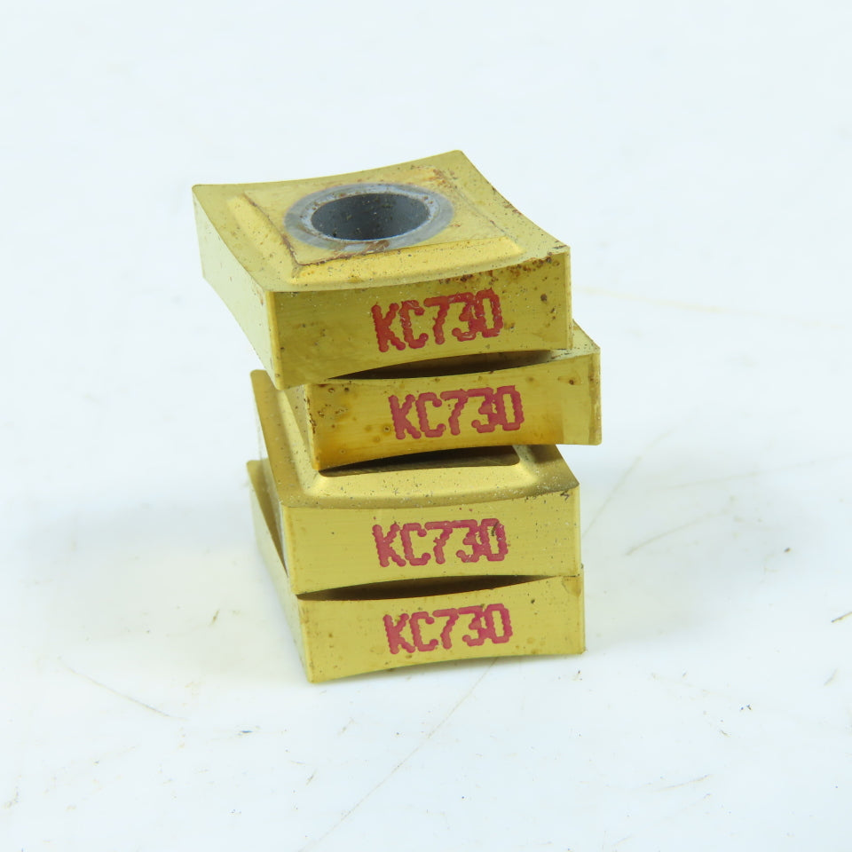 Kennametal CNGP431 KC730 Carbide Turning Insert TiN Coated Lot Of 4