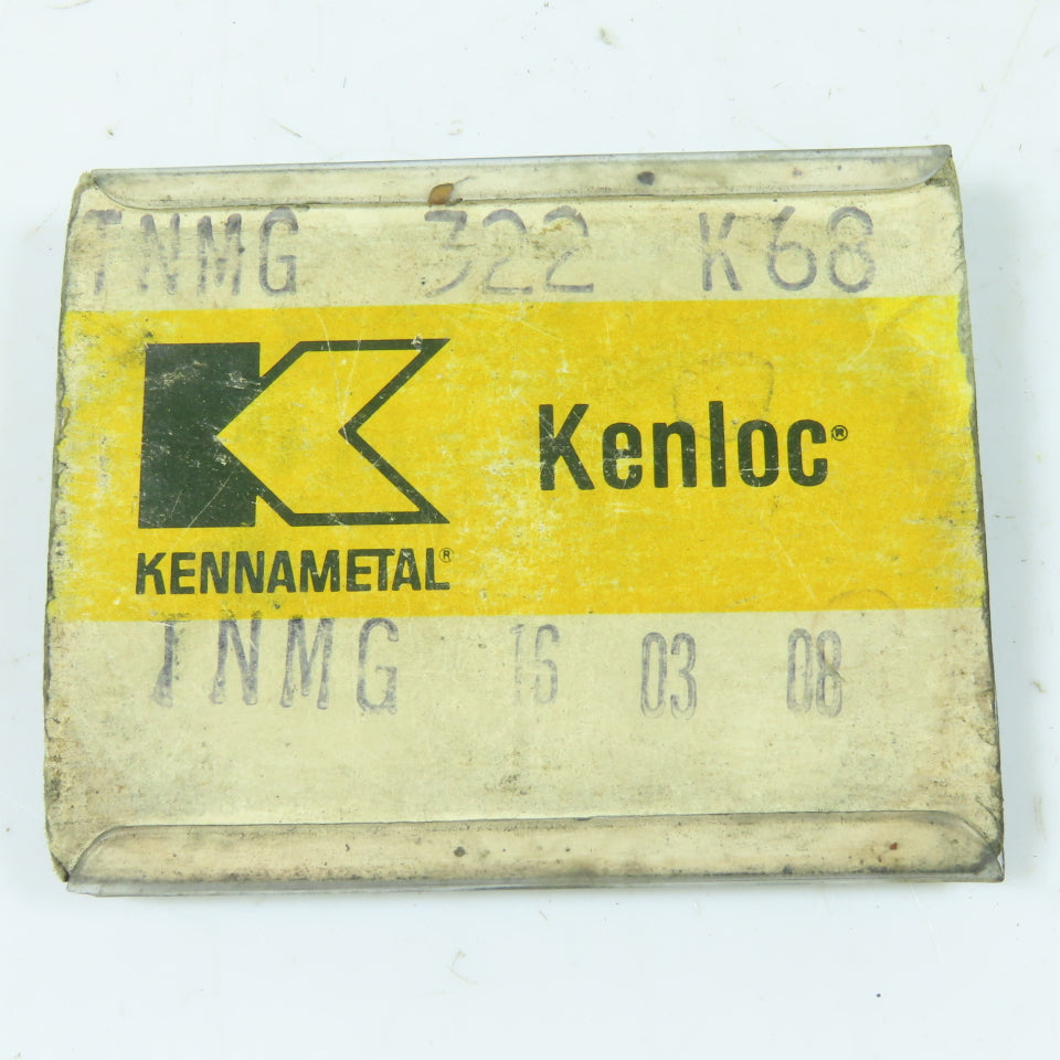 Kennametal TNMG 322 K68 Kenloc Carbide Turning Insert TiN Coated Lot Of 3