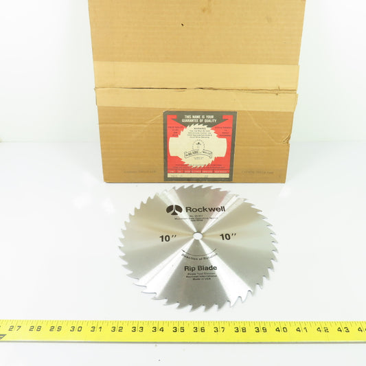 Rockwell 34-017 10" Carbide Tipped Rip Saw Blade 5/8" Arbor