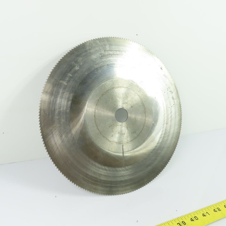 Simonds Si-Maloy 10-3/4" Circular Saw Blade 1/16" Thickness 200 Teeth 1" Bore