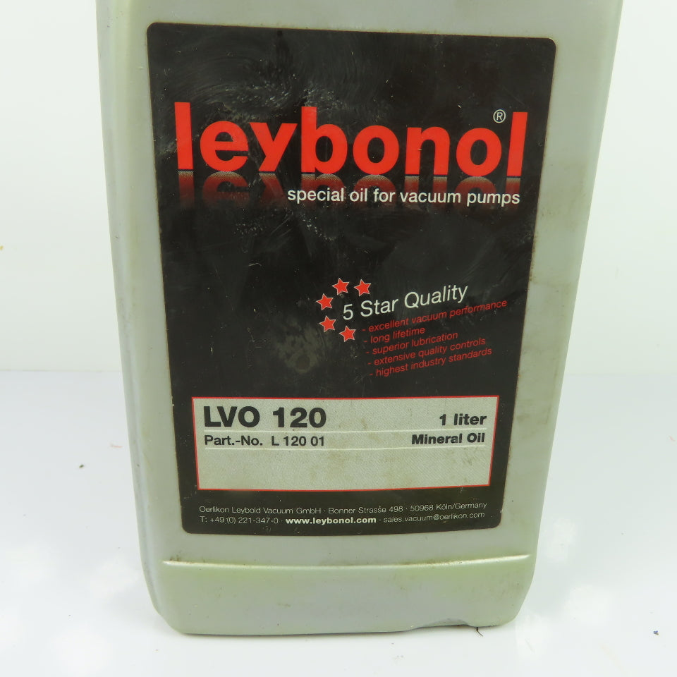 Leybold L 120 01 LVO 120 Special Mineral Oil for Vacuum Pumps 1 Liter