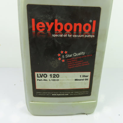 Leybold L 120 01 LVO 120 Special Mineral Oil for Vacuum Pumps 1 Liter