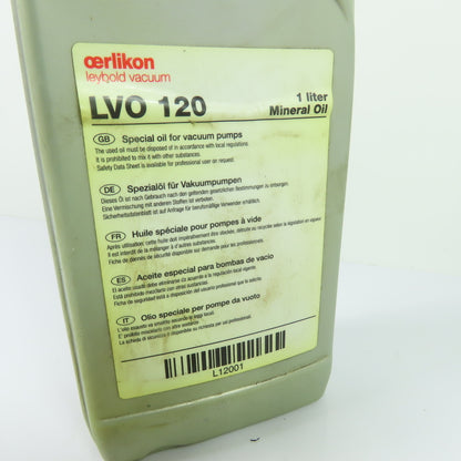Leybold L 120 01 LVO 120 Special Mineral Oil for Vacuum Pumps 1 Liter
