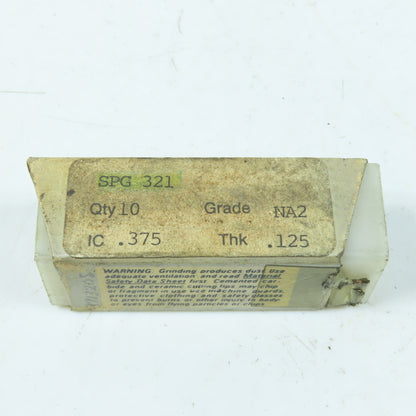 North American Carbide SPG 321 NA2 Carbide Turning Insert Lot Of 9