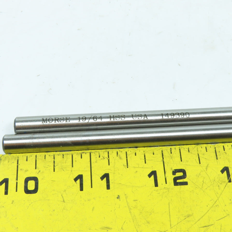 Morse 19/64" Straight Flute Chucking Reamer Lot of 2