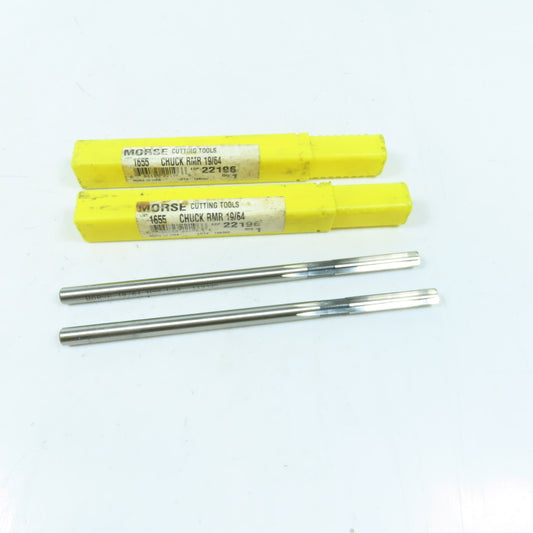 Morse 19/64" Straight Flute Chucking Reamer Lot of 2