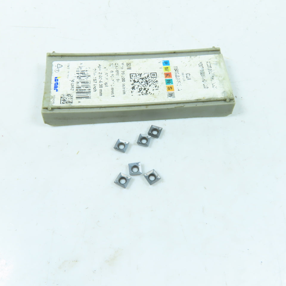 Iscar XOMT 060204-HQ Carbide Indexing Insert IC328 Lot Of 6