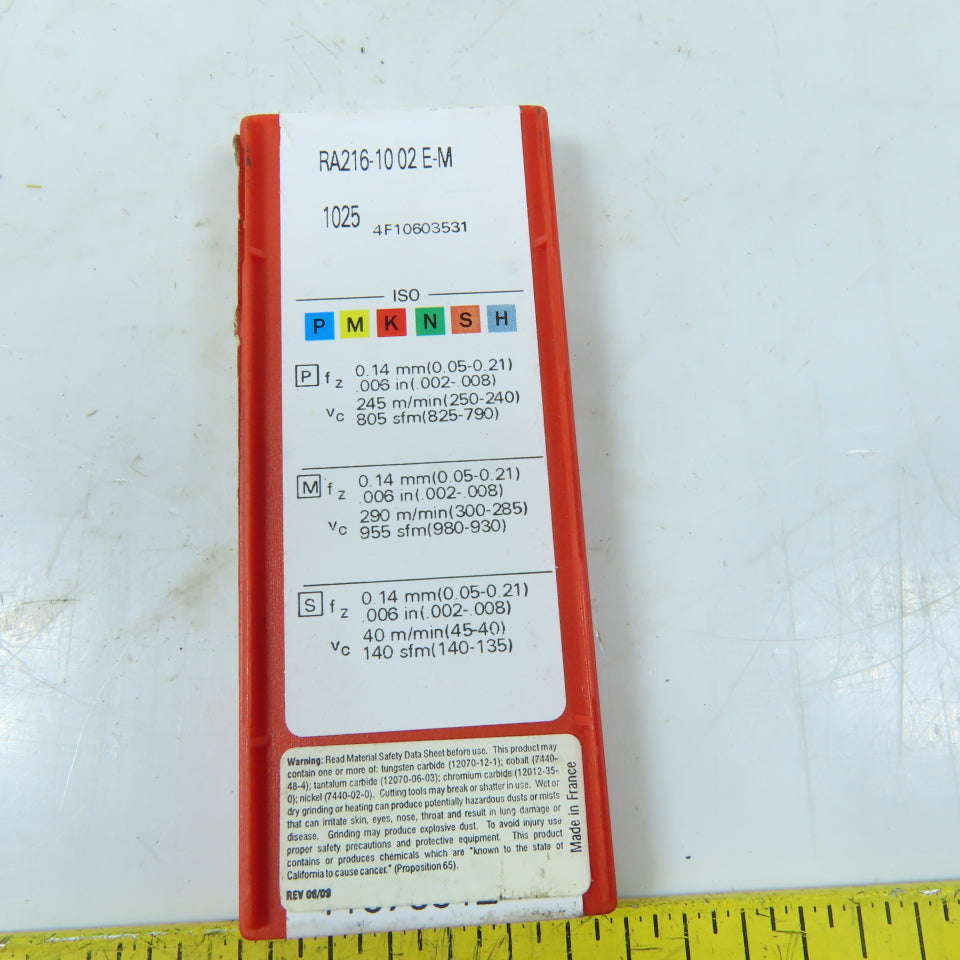 Sandvik RA216-10 Carbide Indexing Insert TiN Coated New Lot Of 10