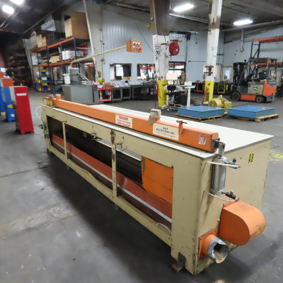 A&S Machinery 123"x36" Top Horizontal Sliding Table Panel Saw 10HP 480V 3Ph