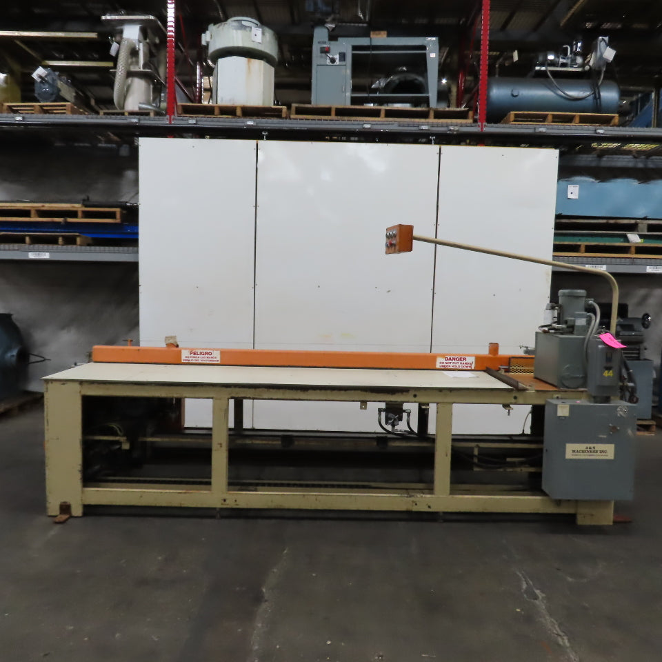 A&S Machinery 123"x36" Top Horizontal Sliding Table Panel Saw 10HP 480V 3Ph