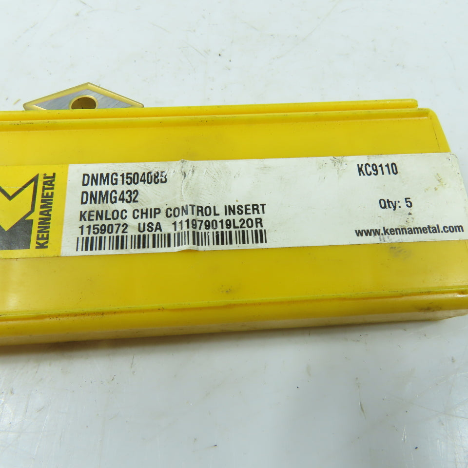 Kennametal DNMG150408B Carbide Indexing Insert TiN Coated Lot Of 4