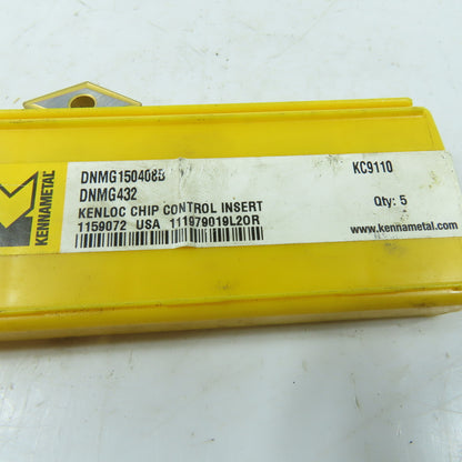Kennametal DNMG150408B Carbide Indexing Insert TiN Coated Lot Of 4