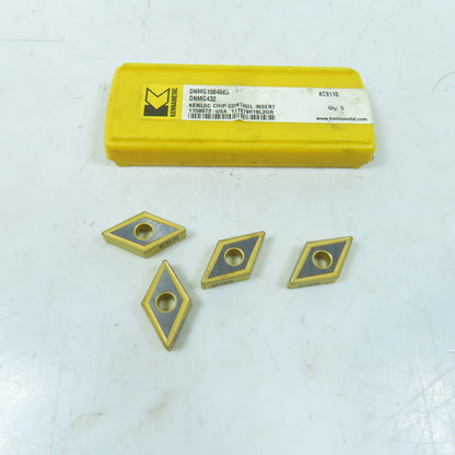 Kennametal DNMG150408B Carbide Indexing Insert TiN Coated Lot Of 4