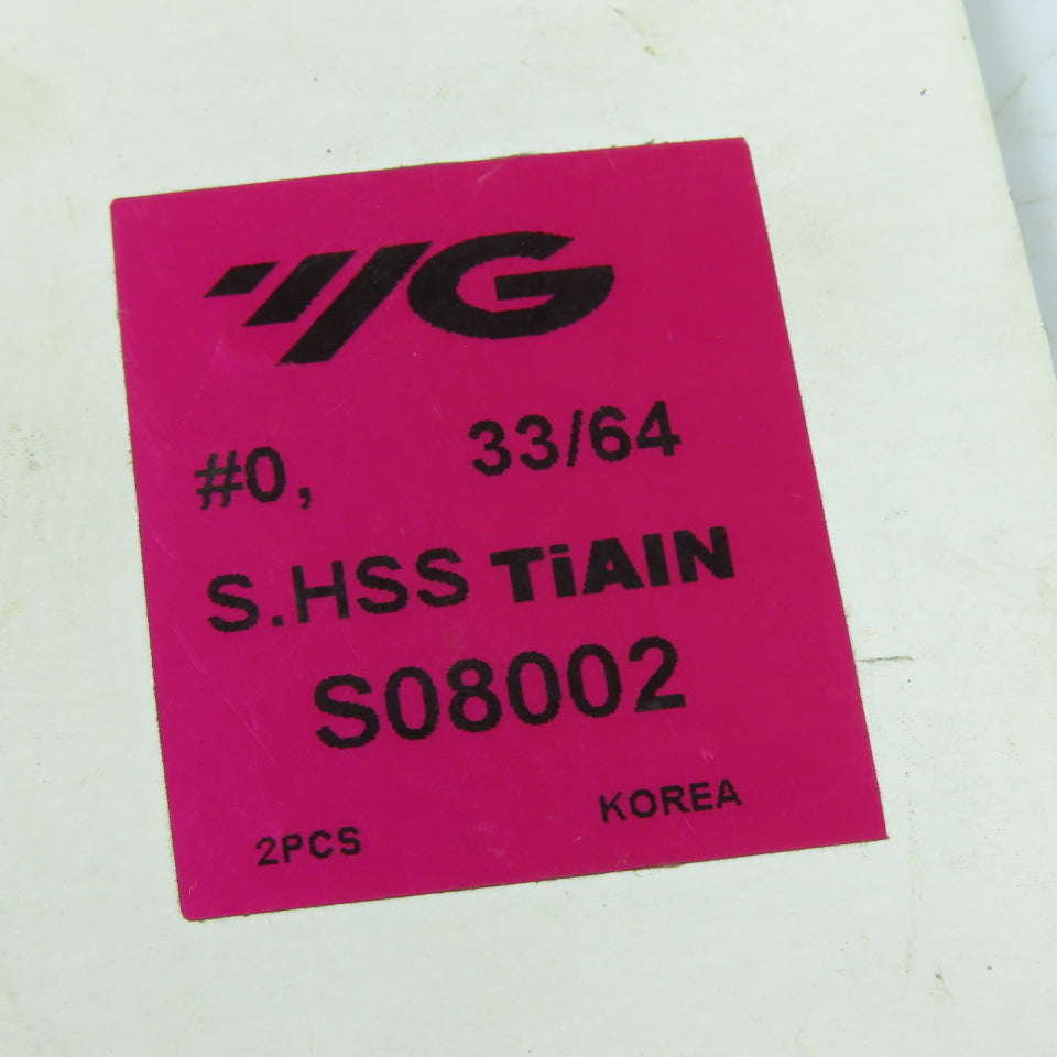 YG-1 S08002 #0 33/64" Carbide Indexing Insert TiAIN Lot Of 2