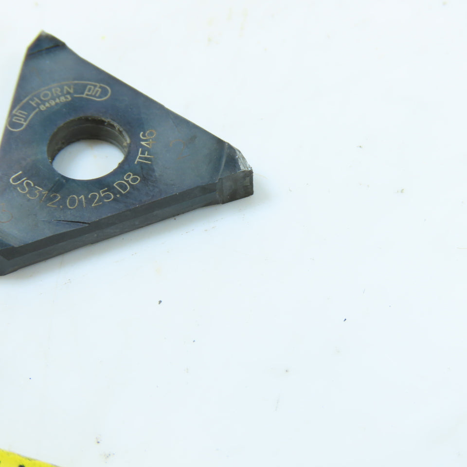 PH Horn US312.0125.D8 Carbide Grooving Parting Off Indexing Insert Lot Of 4