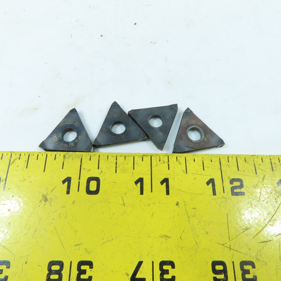 PH Horn US312.0125.D8 Carbide Grooving Parting Off Indexing Insert Lot Of 4