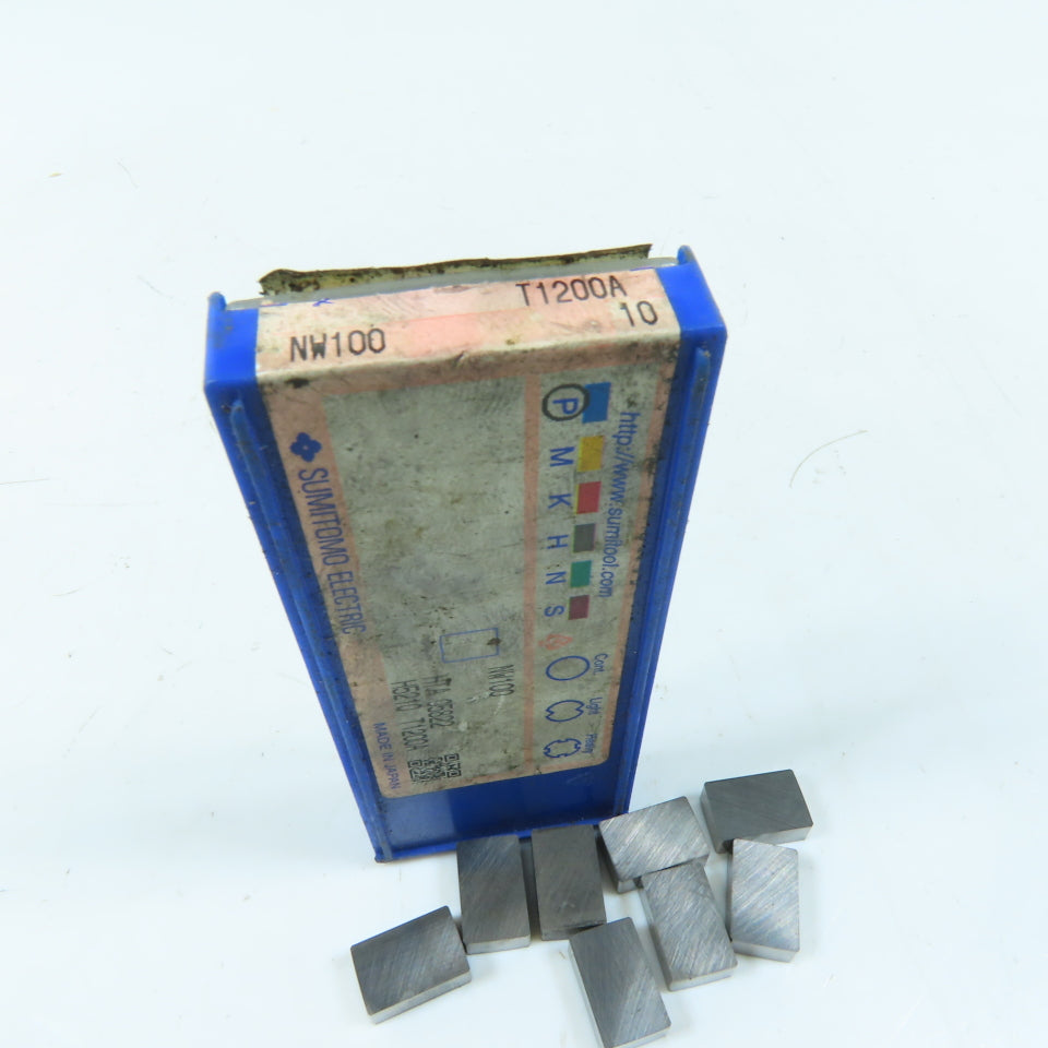 Sumitomo NW100 T1200A Cermet Grade Series Indexing Insert Lot Of 8