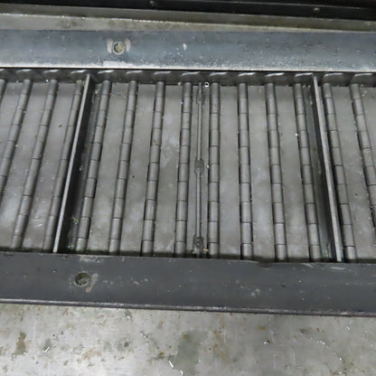 Enomoto Incline Chip Conveyor 3Ph 220V 56"x9.5" Intake 1.5FPM W/Coolant Recovery