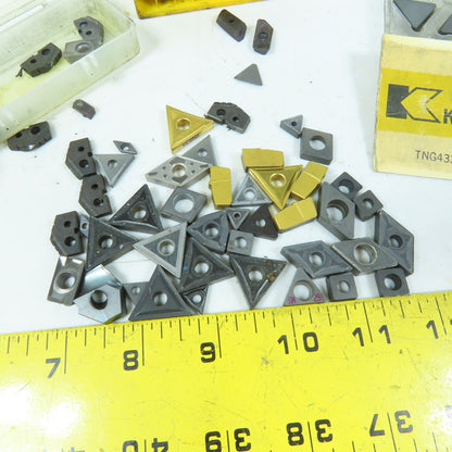 Kennametal Wide Variety Shape Size Carbide Indexing Insert TiN Coated 1Lbs. Lot