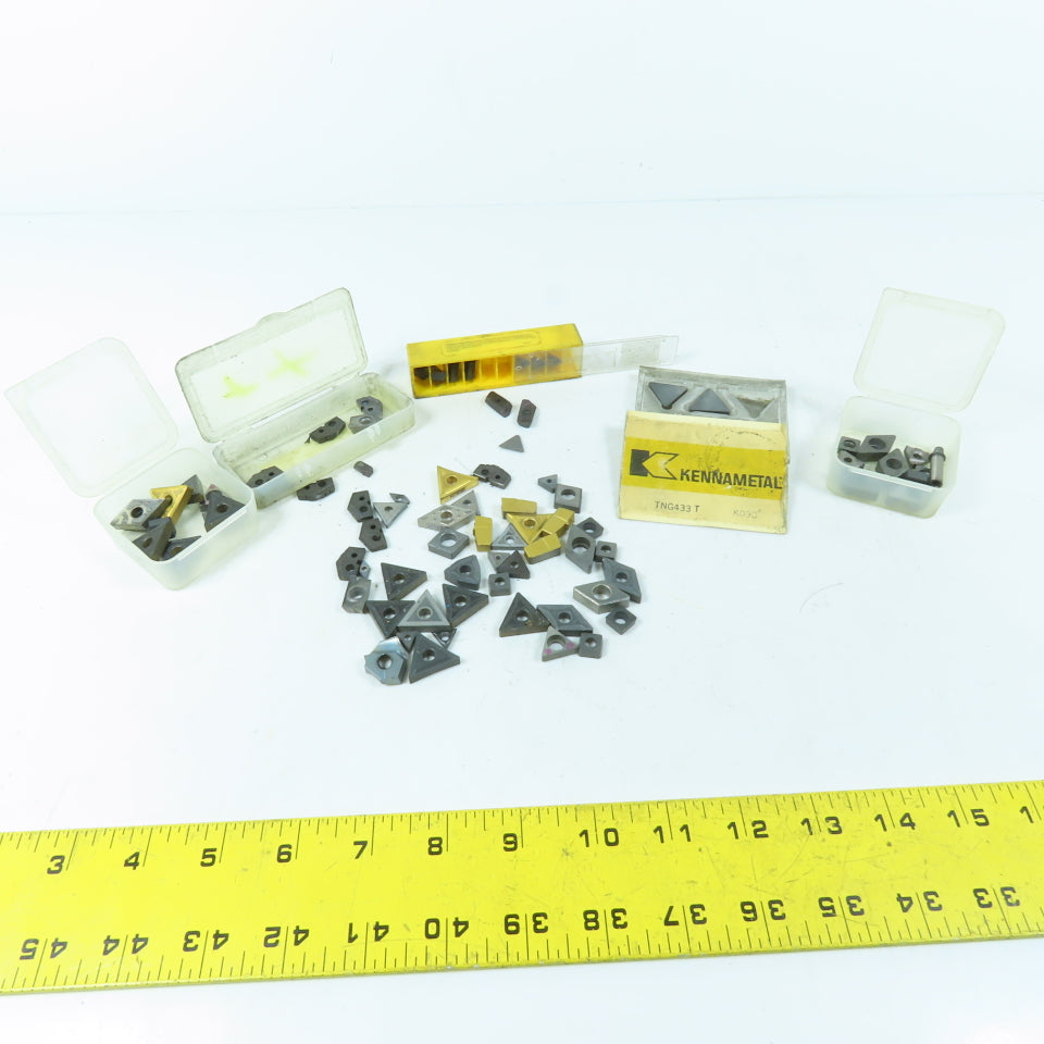 Kennametal Wide Variety Shape Size Carbide Indexing Insert TiN Coated 1Lbs. Lot