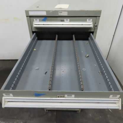 Stanley Vidmar 7 Drawer Small Parts Tools Storage Shop Cabinet 22.5" x 28" x 59"