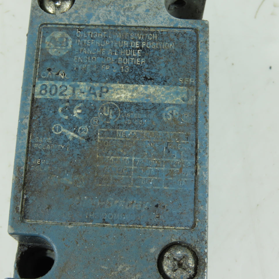 Allen Bradley 802T-AP Oiltight Limit Switch 40146-747-63 Operating Head