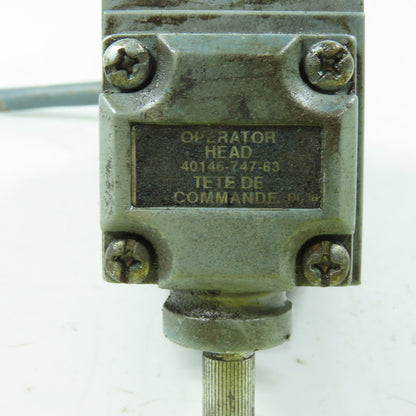 Allen Bradley 802T-AP Oiltight Limit Switch 40146-747-63 Operating Head