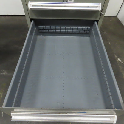 Stanley Vidmar 7 Drawer Small Parts Tools Storage Shop Cabinet 22.5" x 28" x 59"