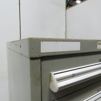 Stanley Vidmar 7 Drawer Small Parts Tools Storage Shop Cabinet 22.5" x 28" x 59"