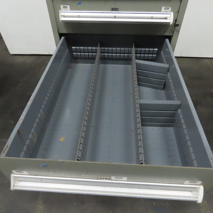 Stanley Vidmar 7 Drawer Small Parts Tools Storage Shop Cabinet 22.5" x 28" x 59"