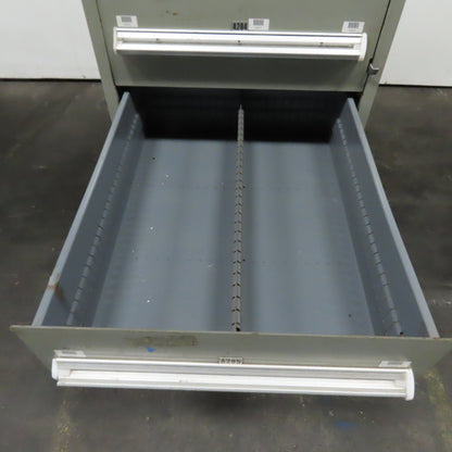 Stanley Vidmar 7 Drawer Small Parts Tools Storage Shop Cabinet 22.5" x 28" x 59"
