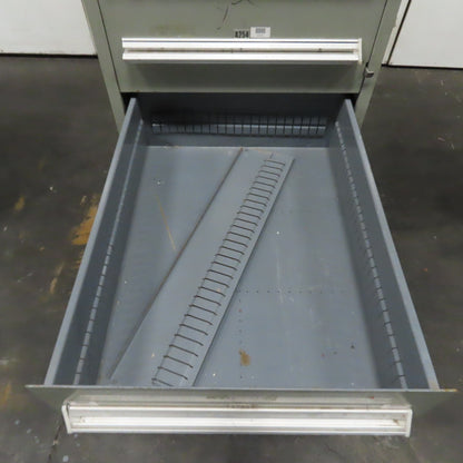 Stanley Vidmar 7 Drawer Small Parts Tools Storage Shop Cabinet 22.5" x 28" x 59"