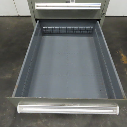 Stanley Vidmar 7 Drawer Small Parts Tools Storage Shop Cabinet 22.5" x 28" x 59"