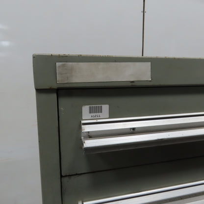 Stanley Vidmar 7 Drawer Small Parts Tools Storage Shop Cabinet 22.5" x 28" x 59"