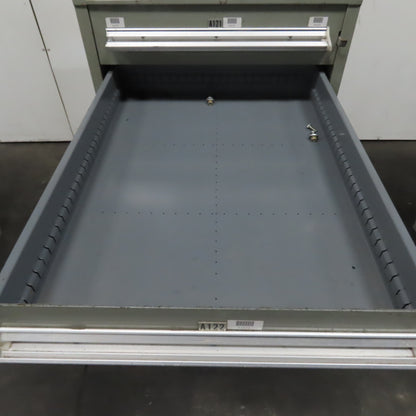 Stanley Vidmar 7 Drawer Small Parts Tools Storage Shop Cabinet 22.5" x 28" x 59"